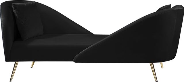 Meridian Furniture Nolan Black Velvet Chaise-0
