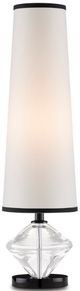 Currey & Company Whirling Dervish Black/Off-White Table Lamp-0