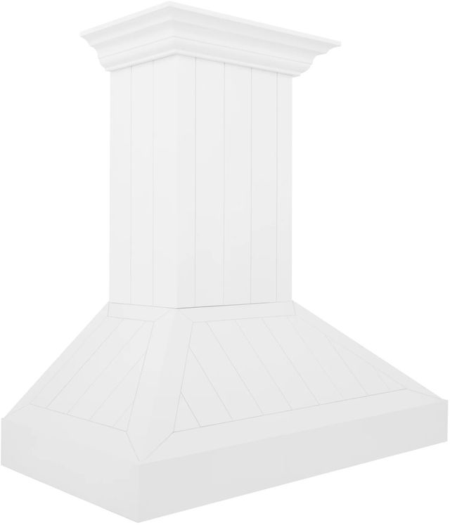 ZLINE 30" Shiplap Bright White Wall Mounted Range Hood-1