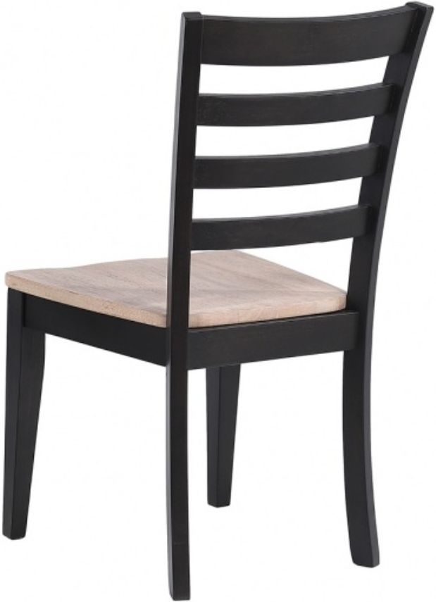 Winners Only® Bay City Ebony/Natural Dining Side Chair-2