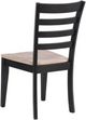 Winners Only® Bay City Ebony/Natural Dining Side Chair-2