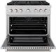 ZLINE Paramount Series 36" Stainless Steel Pro Style Dual Fuel Range with 6 Burner DuoPro™ Cooktop and Electric Convection Oven-1