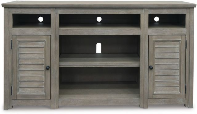 Signature Design by Ashley® Moreshire Bisque 72" TV Stand with Electric Fireplace-1