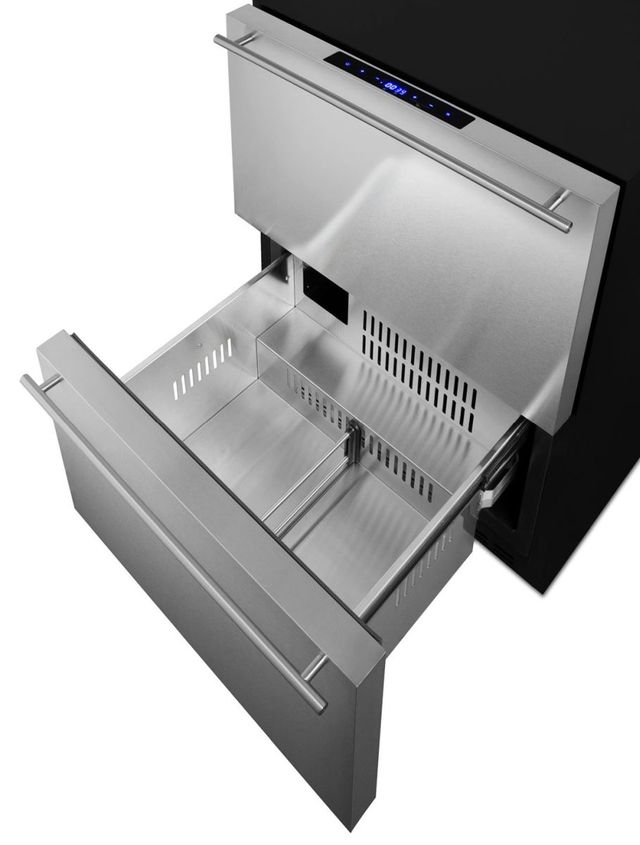 Summit® 24" Stainless Steel Refrigerator Drawers-2