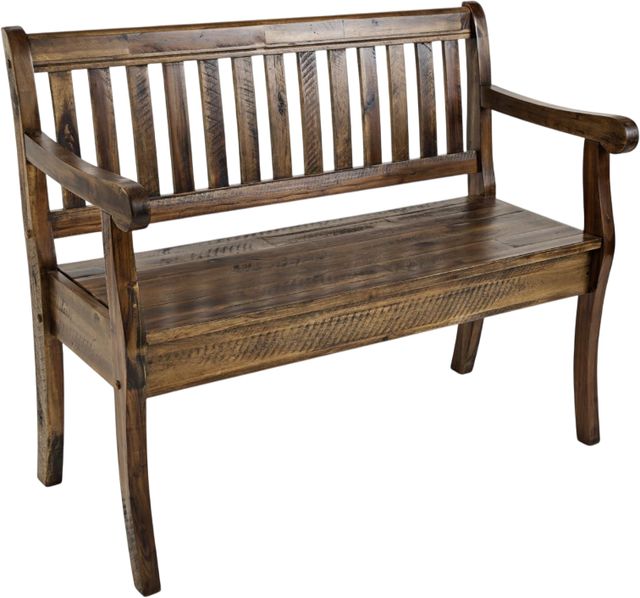Jofran Inc. Artisan's Craft Dakota Oak Storage Bench-0
