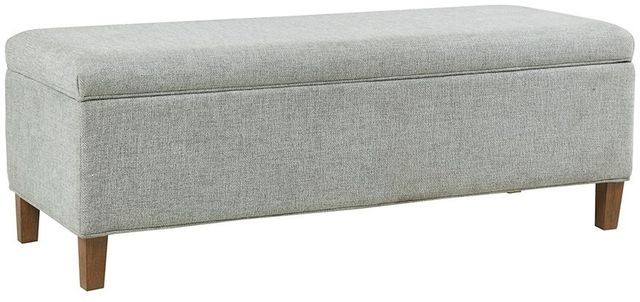 Olliix by INK+IVY Marcie Blue 48" Upholstered Storage Bench-1