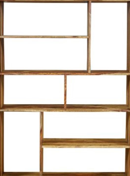Jaipur Furniture Oker Brown 2-Drawer and 8-Shelves Bookcase-1