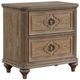 Furniture of America® Lyris Rustic Oak Nightstand-0