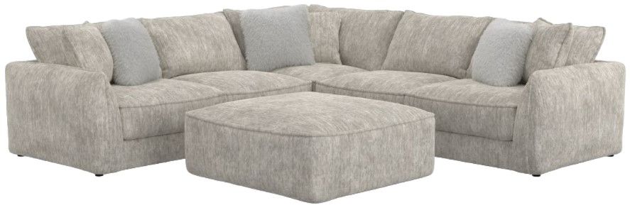 Jackson Furniture Bucktown 4-Piece Parchment L-Shape Sectional