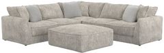 Jackson Furniture Bucktown 4-Piece Parchment L-Shape Sectional