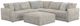 Jackson Furniture Bucktown 4-Piece Parchment L-Shape Sectional-0