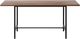 EQ3 Kendall 66'' Dining Table with Walnut Top-1