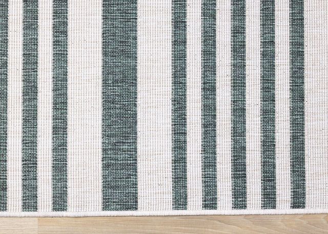 Kalora Interiors Bristol Cream/Green 5'x8' Indoor/Outdoor Area Rug-3