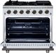 FORNO® Massimo Series Alta Qualita 36" White Pro Style Gas Range-3