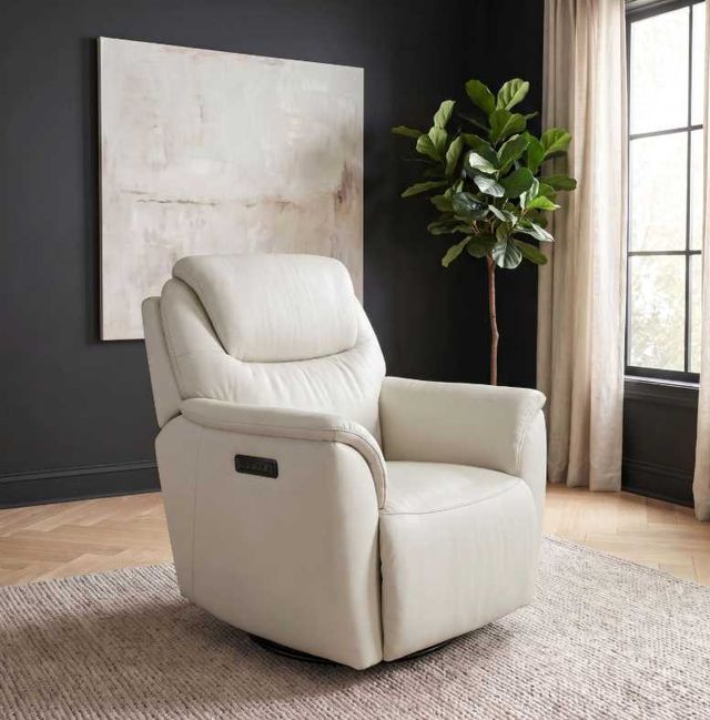 Liberty Furniture Romy Oslo Pebble Leather Single Glider Zero Gravity Power Recliner-1