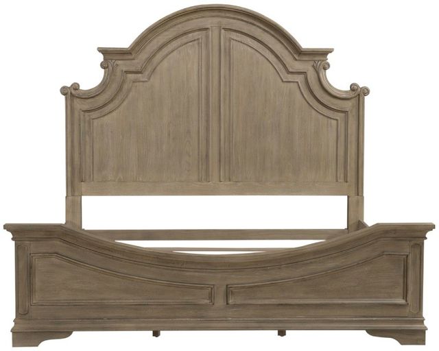 Liberty Furniture Magnolia Manor Weathered Bisque King Panel Bed-2