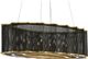 Currey & Company Nightwood Contemporary Gold Leaf/Molé Black Chandelier-0