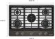 KitchenAid® 30" Black Ore Gas Cooktop with 5 Burners and Integrated Wok Grate-3