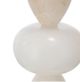 A & B Home Gold/White Three Tiered Round Table Lamp with Drum Shade-3