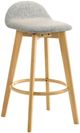 Armen Living Vera 6-Piece Brown/Stone Gray Barstool Set-0