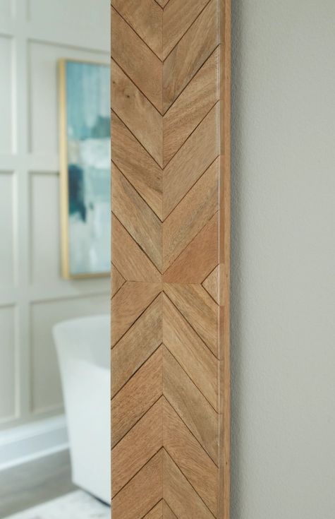 Signature Design by Ashley® Waylane Brown Floor Mirror-4
