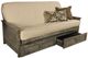 Kodiak Furniture Lexington Canton Cream/Weathered Gray Full Storage Futon with Mattress-0