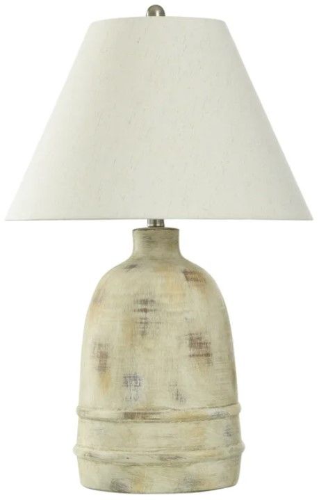 StyleCraft Almond Latte/White Table Lamp-0