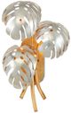 Currey & Company Elder Contemporary Gold Leaf/Contemporary Silver Leaf Wall Sconce-1