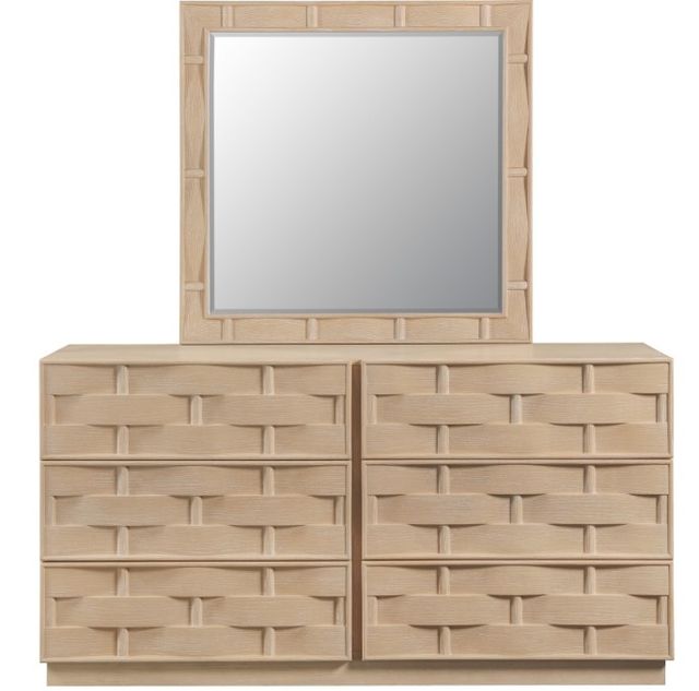 Meridian Furniture Weave Natural Mirror-1