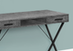 Monarch Specialties Inc. Black Metal/Grey Stone-Look Computer Desk-1