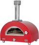 XO 29" Red Countertop Natural Gas and Wood Pizza Oven-3