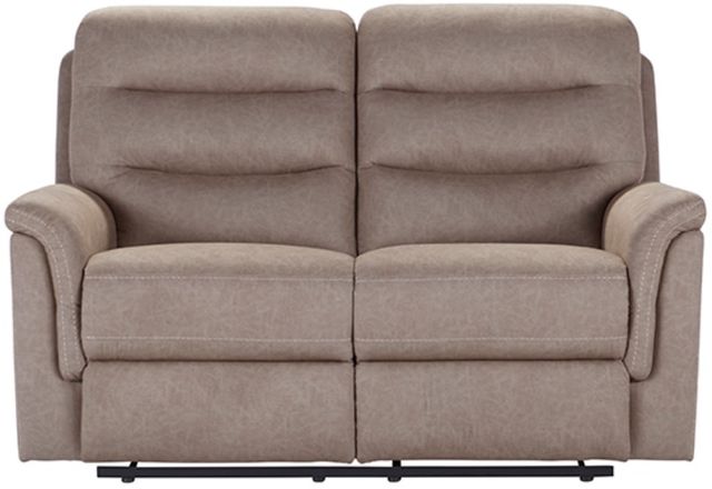 Hughes Furniture® 15176 Gio Mushroom Manual Reclining Loveseat-0