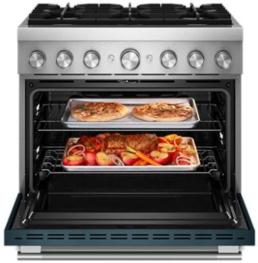 KitchenAid® 36" Agave Pro Style Dual Fuel Range with No Preheat Air Fry Mode -1