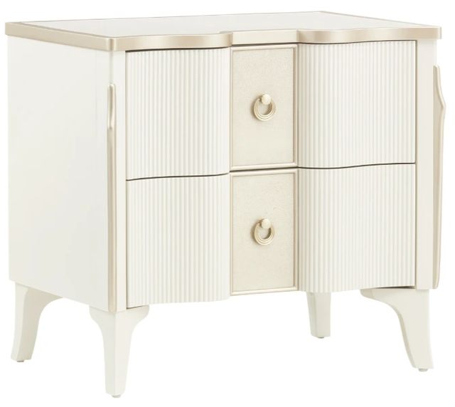 Michael Amini® La Marisia Creamy Pearl Nightstand-0