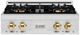 ZLINE DuoPro™ Classic 30" Satin Stainless Steel and Polished Gold Accents Gas Rangetop with 4 Burner Cooktop-0