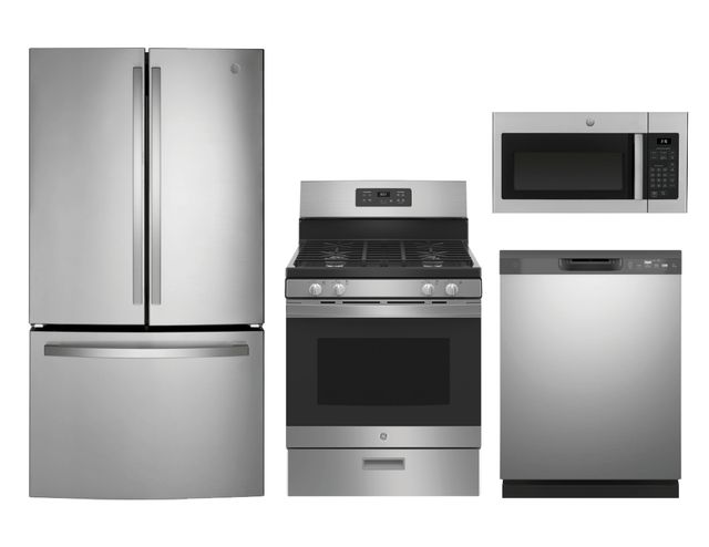 GE 4-Piece Stainless Steel Kitchen Suite-0