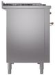 Ilve® Nostalgie II Series 48" Stainless Steel Pro Style Dual Fuel Range-2