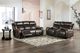 Furniture of America® Barclay 2-Piece Dark Brown Power Reclining Sofa Set-0