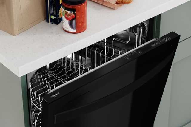 Whirlpool® 24" Black Built In Dishwasher with AI Intelligent Wash and Tall Top Rack-3
