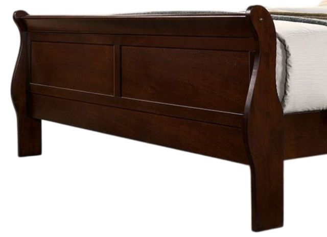 Furniture of America® Louis Philippe Dark Cherry Queen Sleigh Bed-2