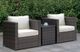 Furniture of America® Ilona Brown and Beige Outdoor Arm Chair-1