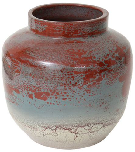 Signature Design by Ashley® Turkingsly Antique White/Spice/Teal 8.5" Vase-0