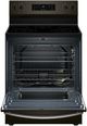 Whirlpool® 30" Black Stainless Steel Freestanding Electric Range with No Preheat Mode and Steam Clean-1