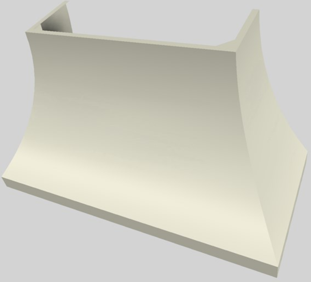 Vent-A-Hood® Designer Series 54" Biscuit Wall Mounted Range Hood-3