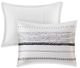Olliix by INK+IVY Nea Black and White Full/Queen Cotton Printed Comforter Set with Trims-1
