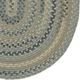 Capel Rugs Fusion Taupe Multi 20" x 30" Oval Throw Rug-1
