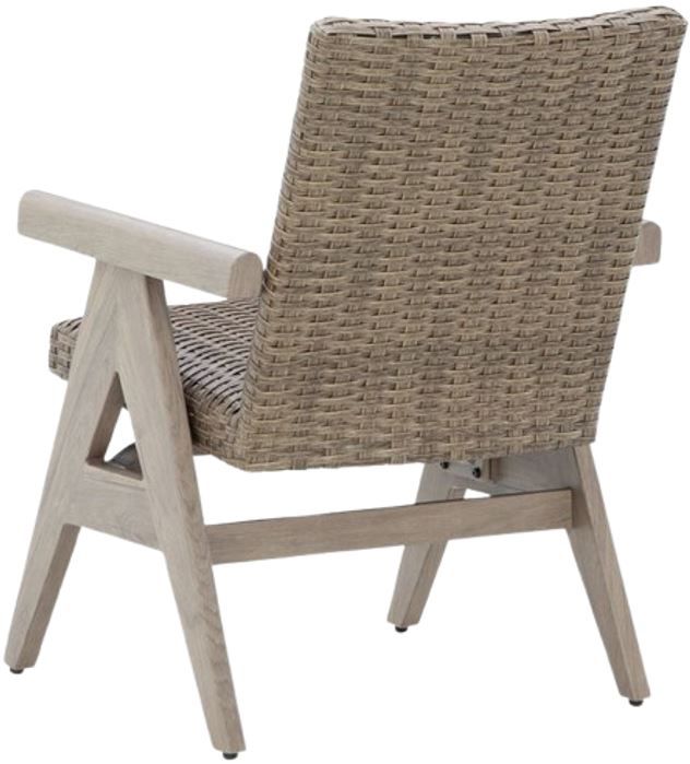 Signature Design by Ashley® Cliff Trails Beige Aluminum/Resin Outdoor Rocking Arm Chair-3