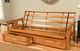 Kodiak Furniture Monterey Butternut Queen Futon Frame with Storage-4