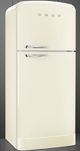 Smeg 50's Retro Style 31 in. 19.3 Cu. Ft. Cream Top Freezer Refrigerator-4