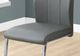 Monarch Specialties Inc. 2-Piece Grey Side Chair Set with U-Shaped Bases-3